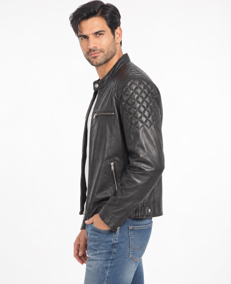 Chaqueta de cuero hombre Milano