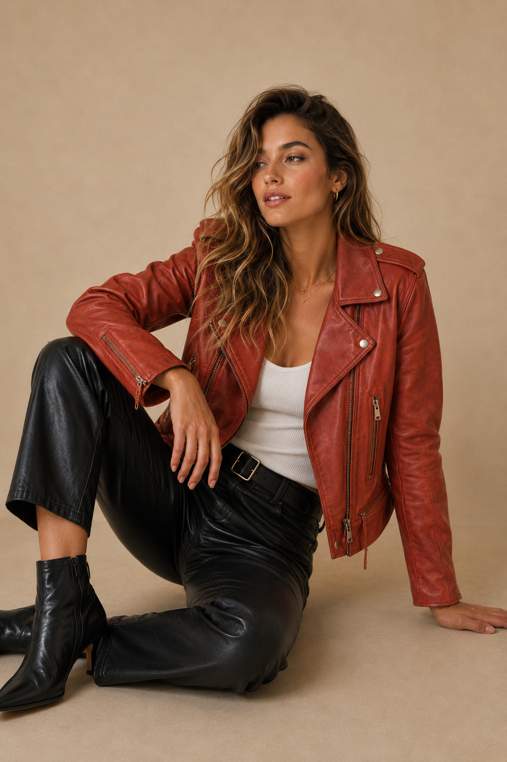 Chaqueta de cuero Sofia