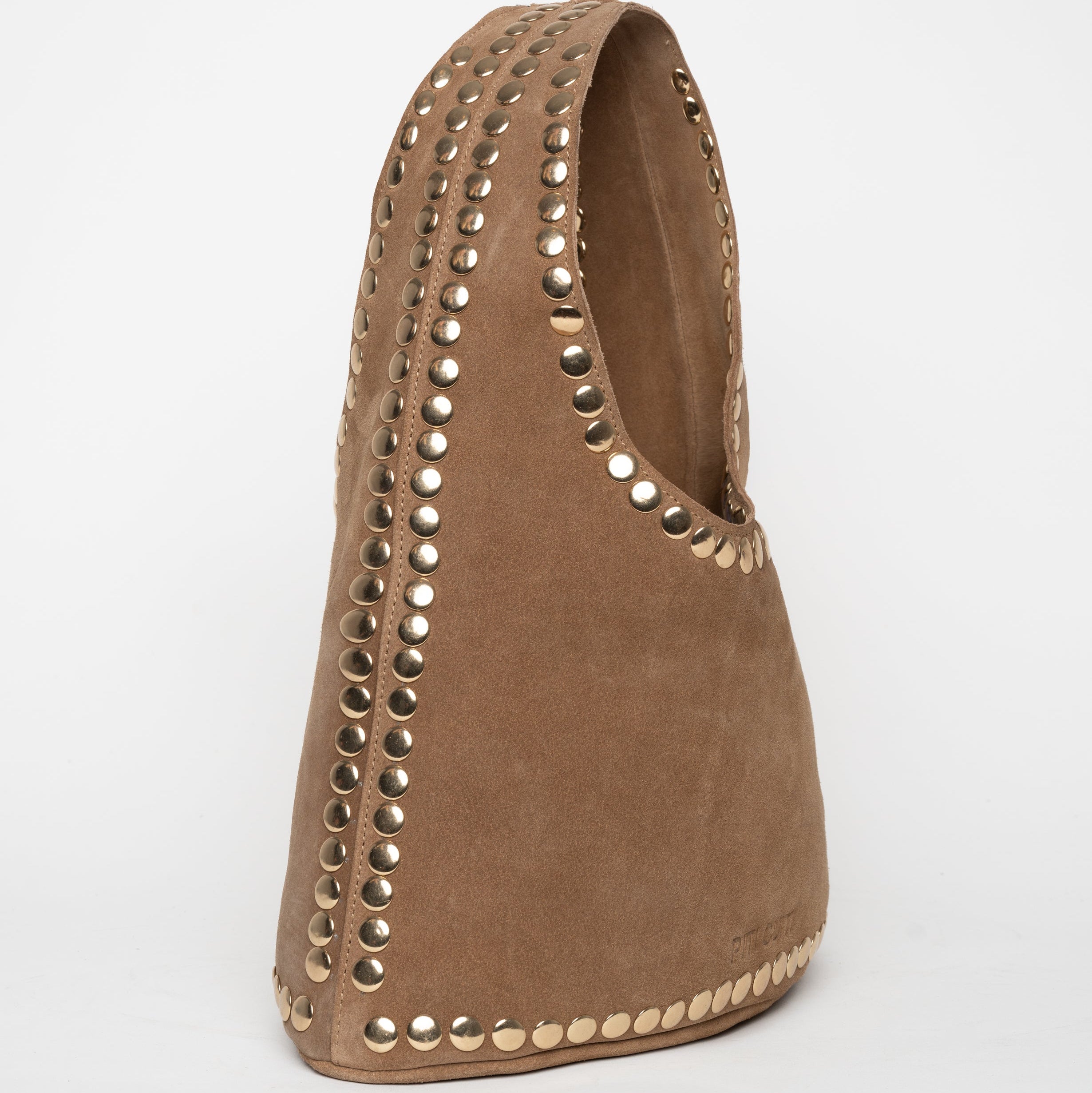 Cartera de cuero con tachas metálicas Lola