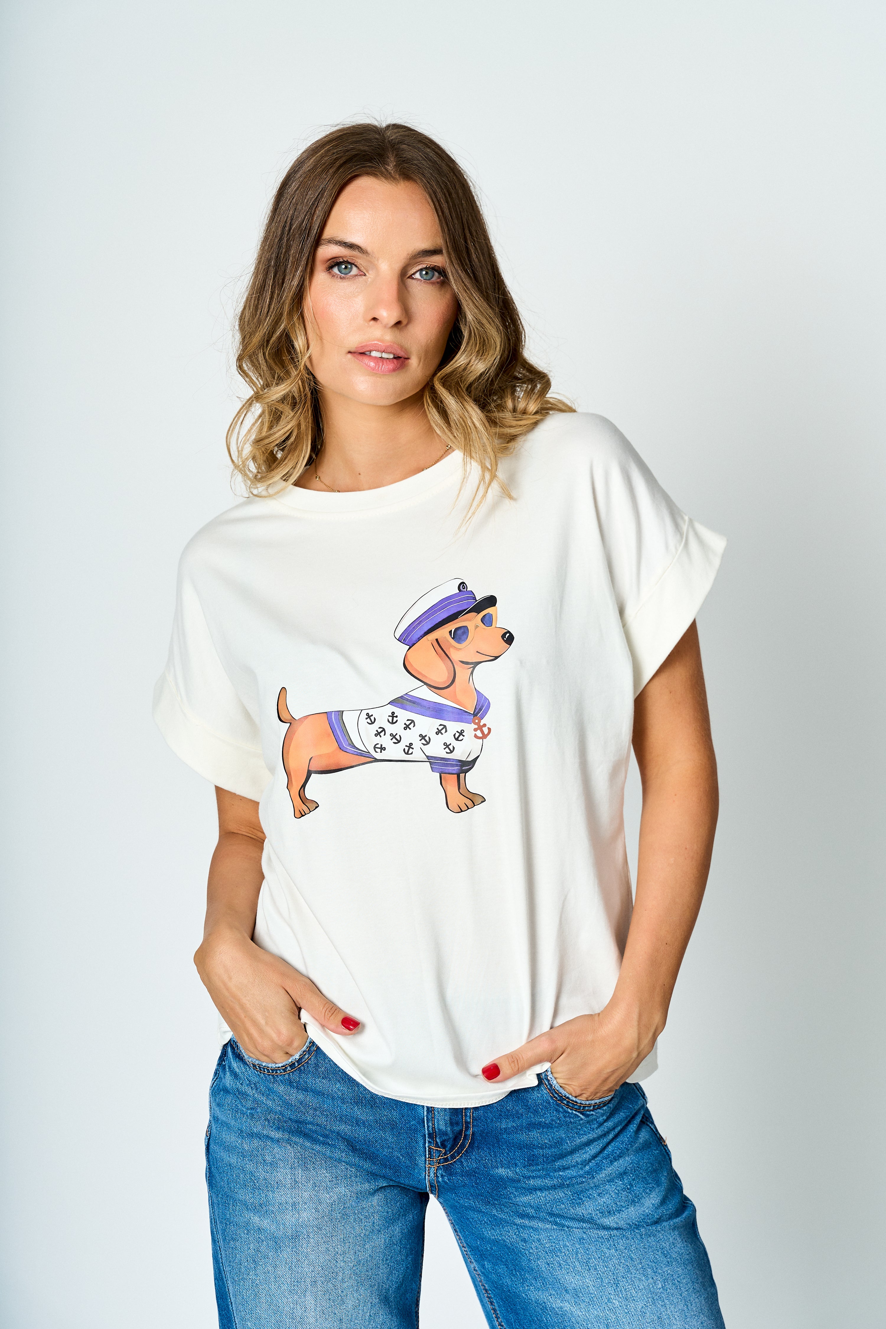Polera algodón Marina
