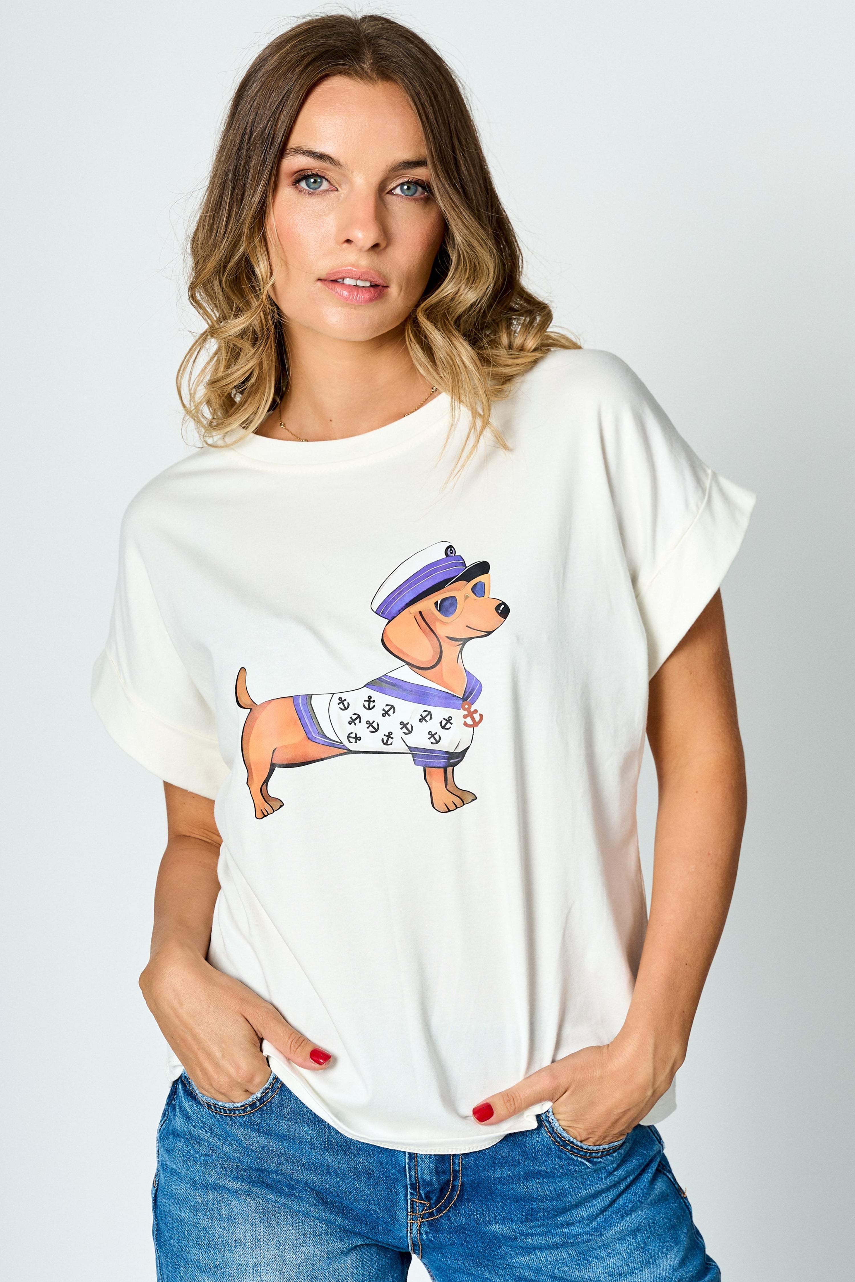 Polera algodón Marina