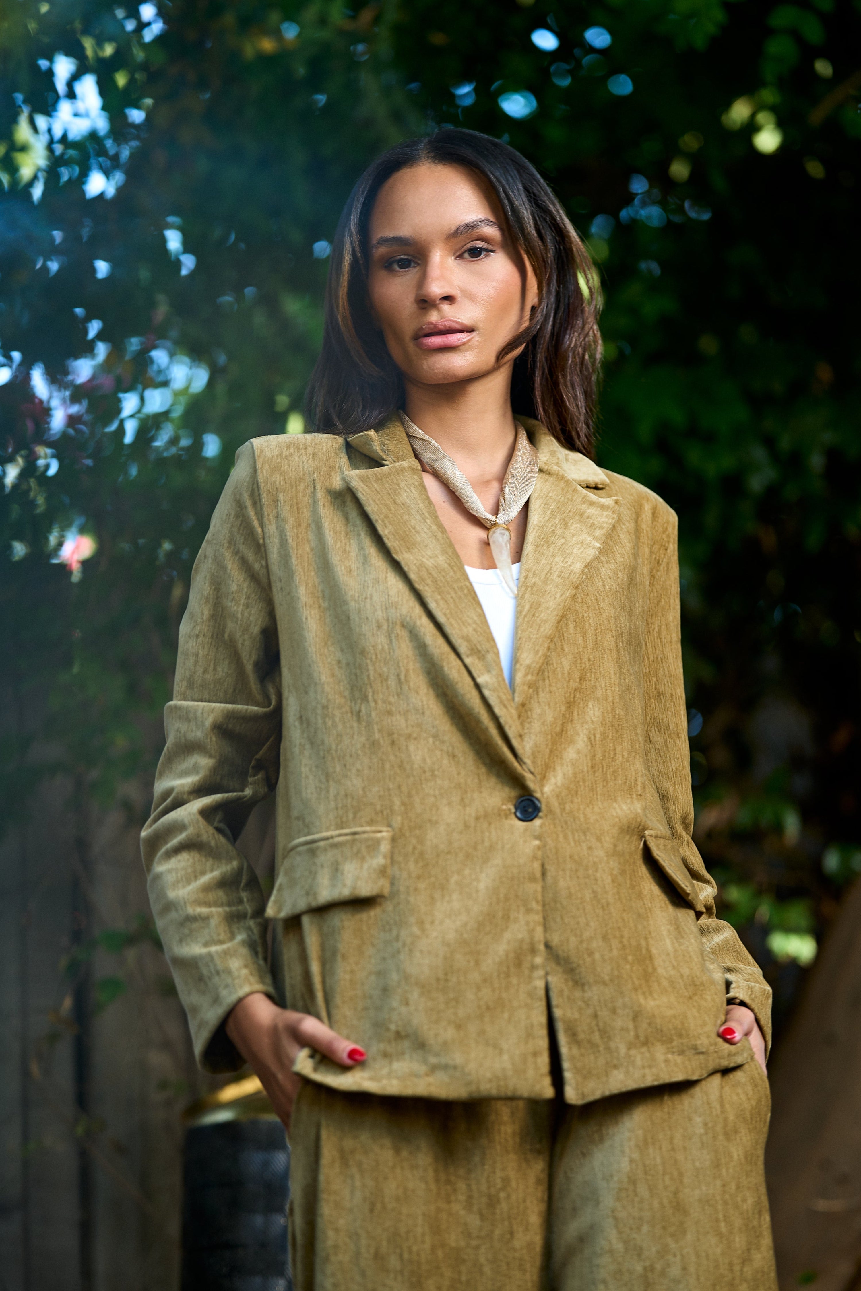Conjunto Blazer y Pantalón Maca