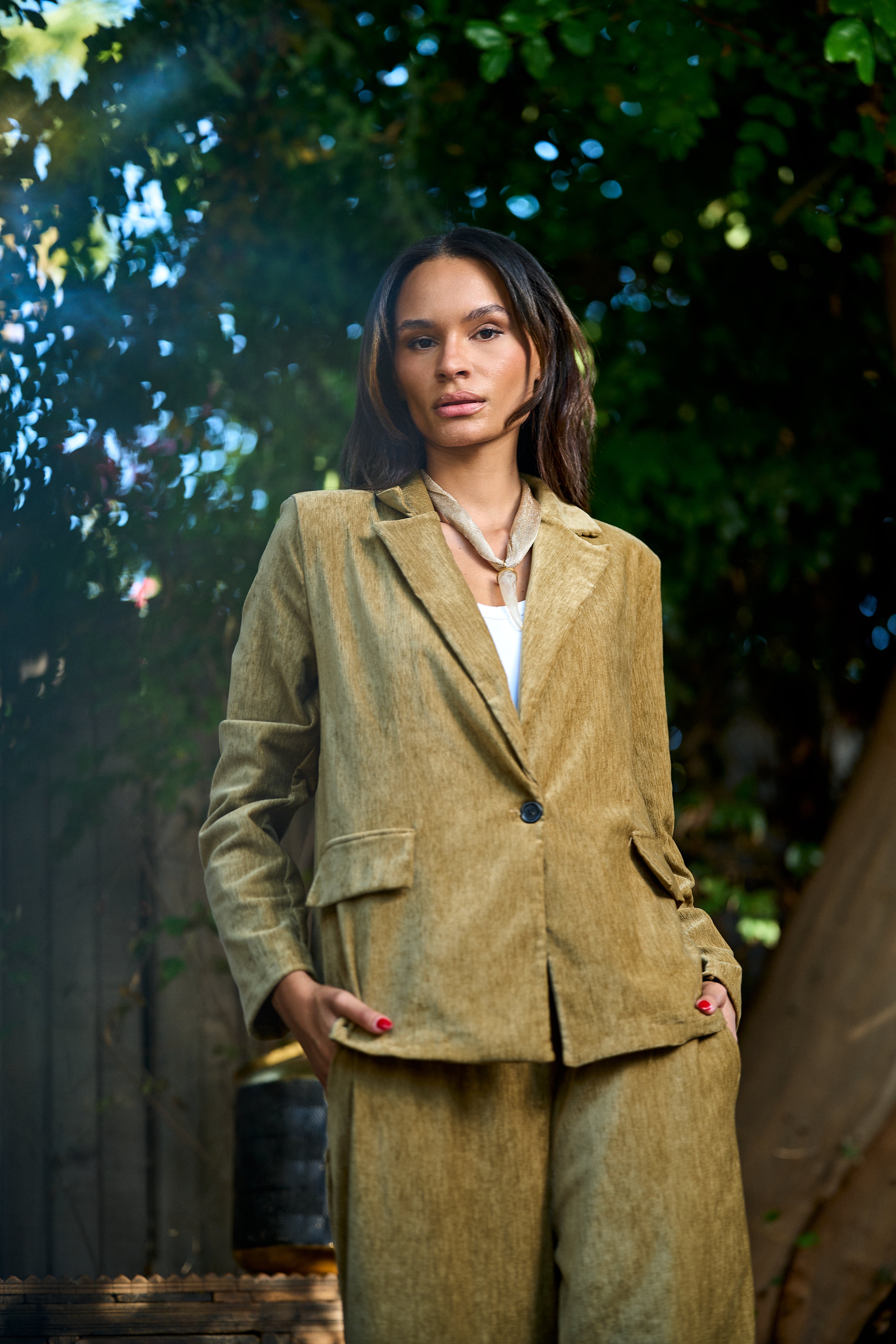 Conjunto Blazer y Pantalón Maca