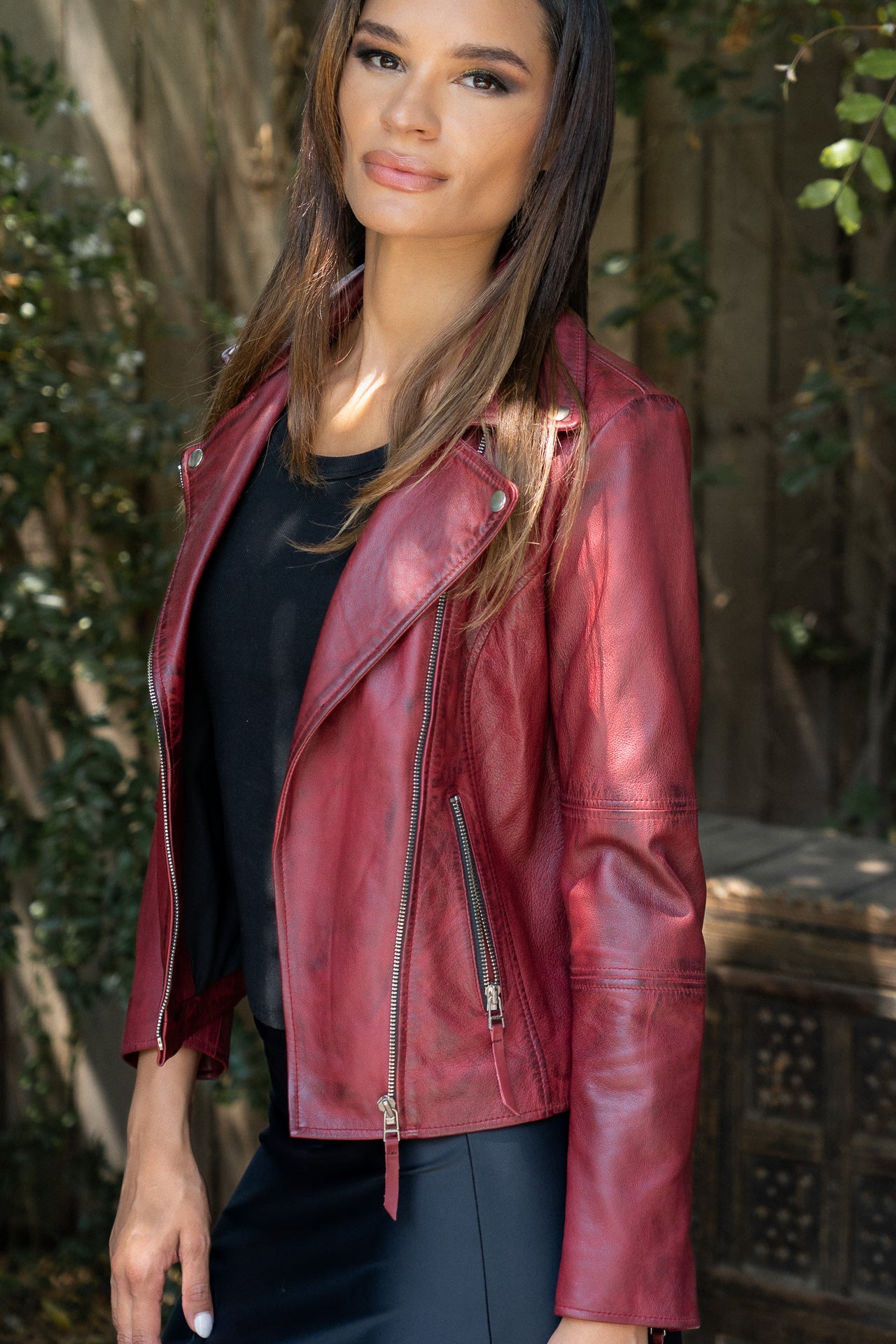 Chaqueta de cuero Victoria