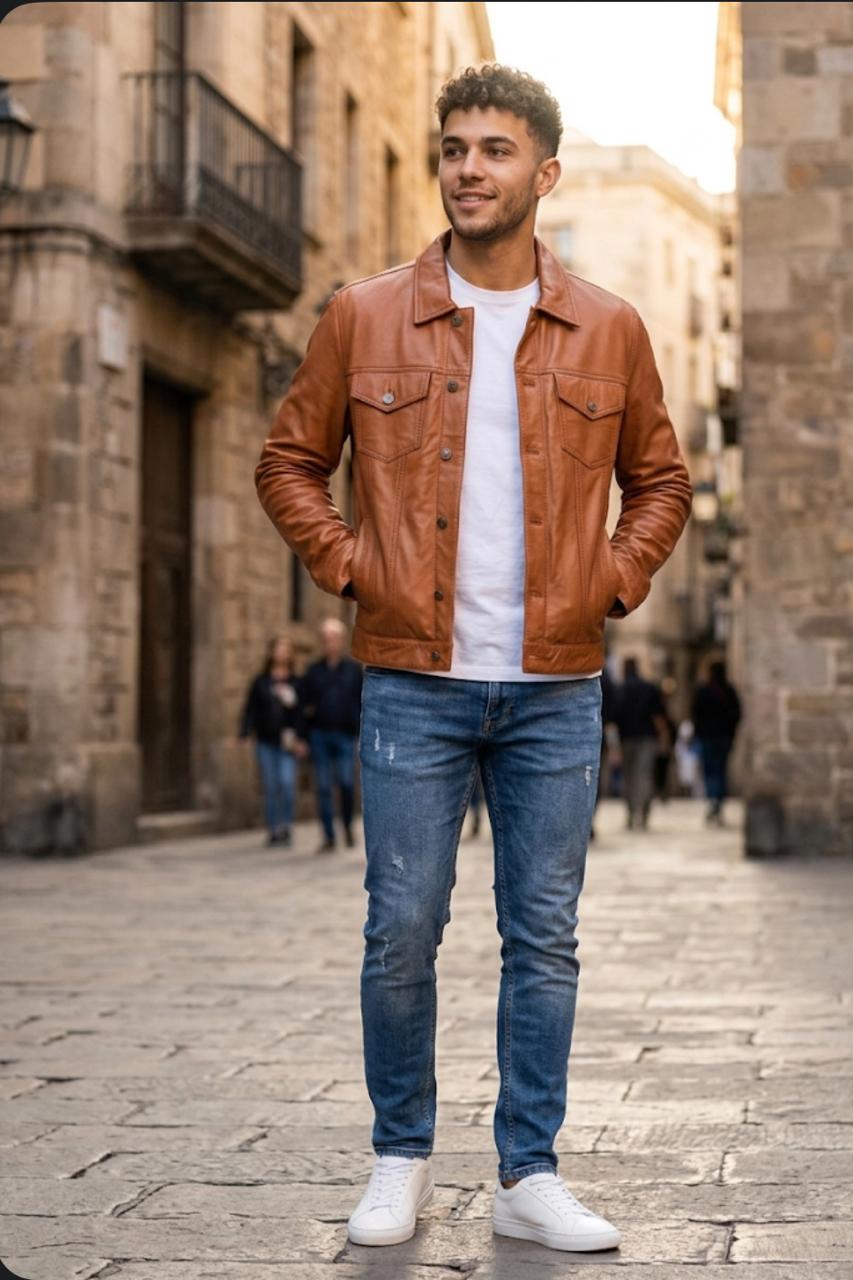 Chaqueta de cuero hombre Martin