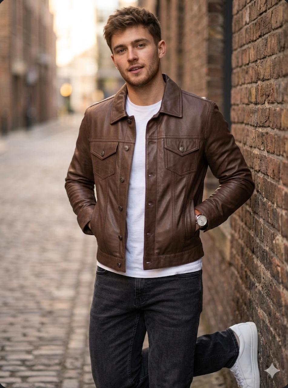 Chaqueta de cuero hombre Martin