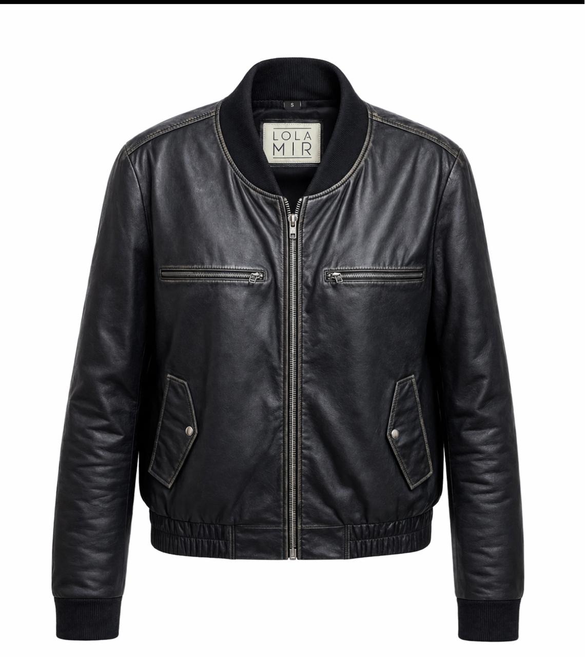 Chaqueta de cuero hombre Romano