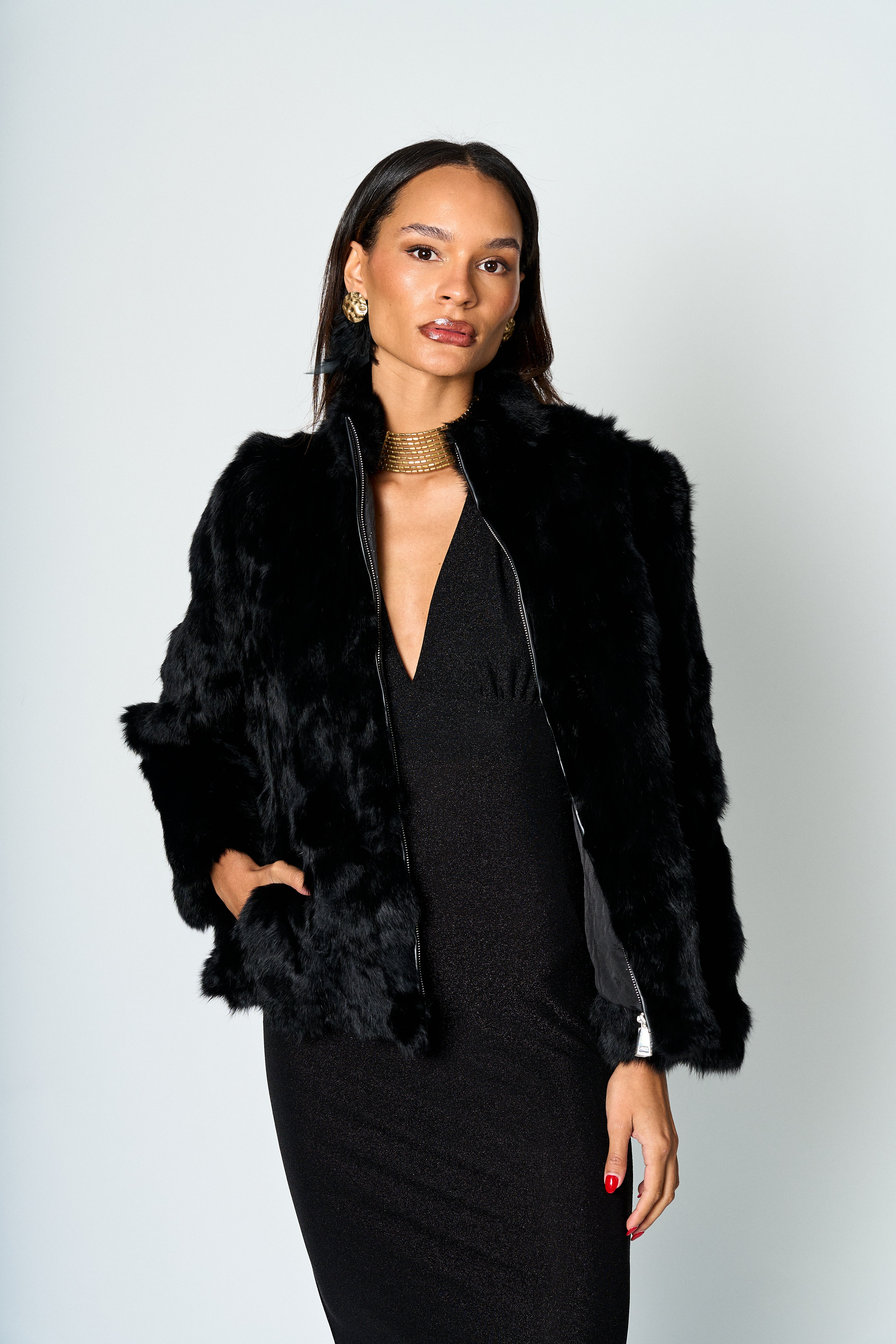 Chaqueta de piel natural para mujer Daniela