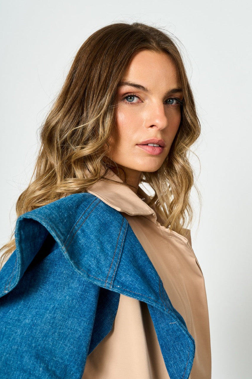 Trench gabardina beige Paula