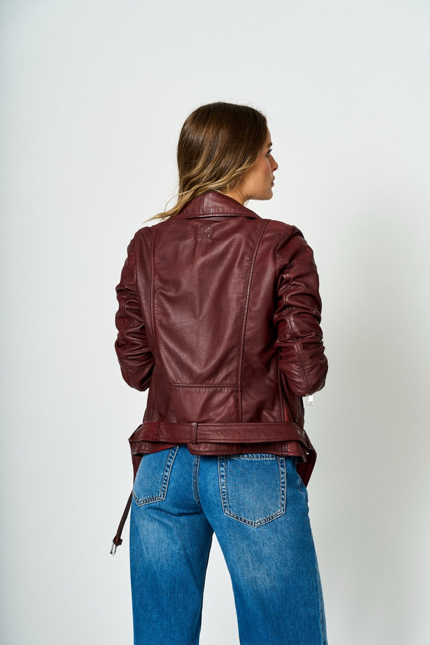 Chaqueta biker de cuero Martina