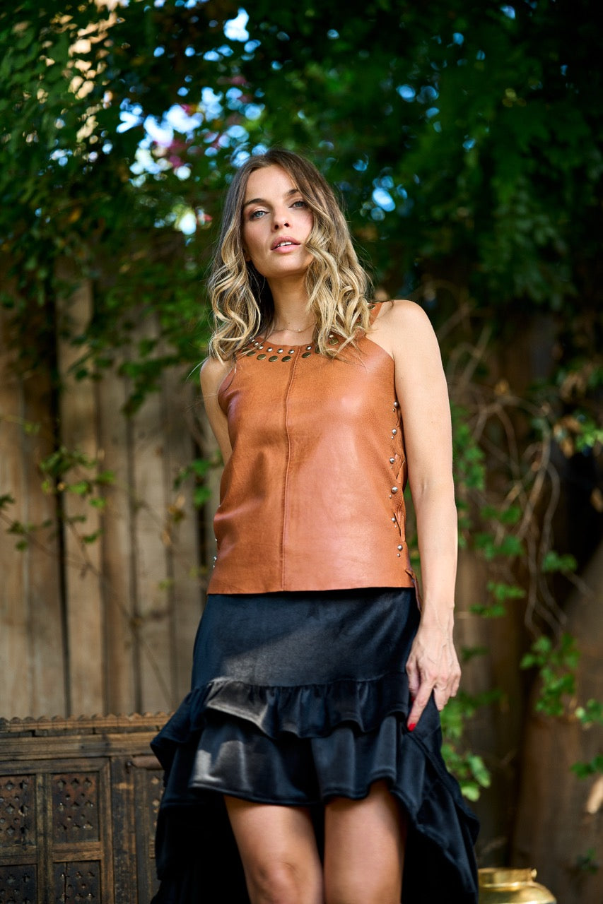 Falda asimétrica Lucia Velvet