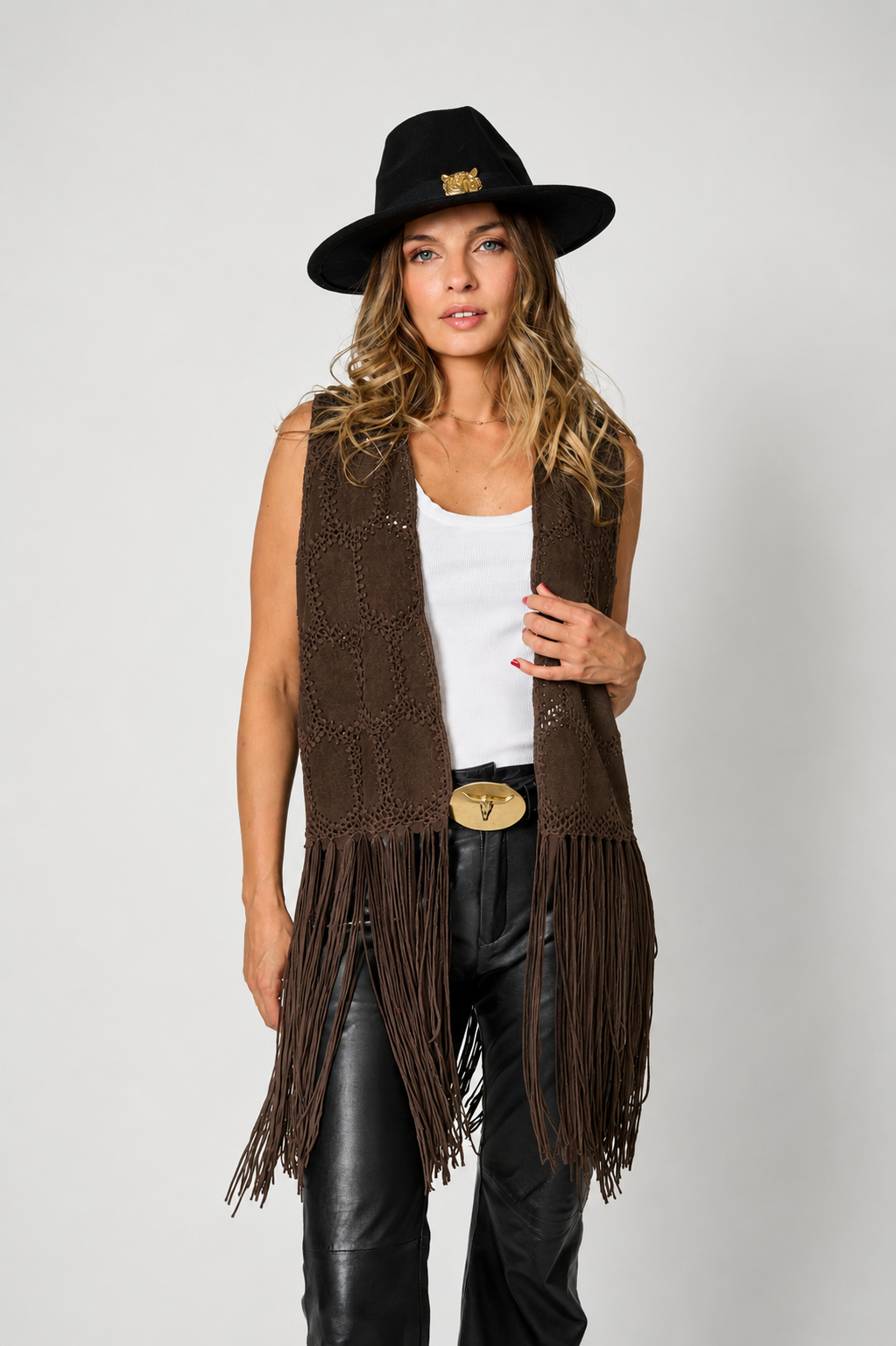 Gillet Sofía con flecos