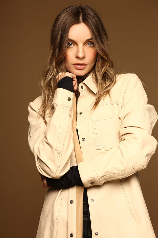 Camisa Jacinta de Cuero de Oveja