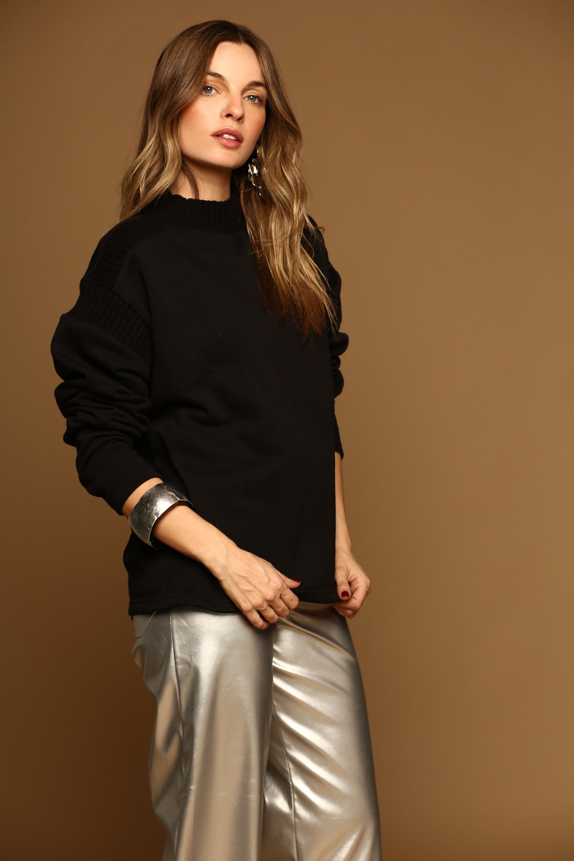 Pantalón de cuerina tiro alto Barcelona