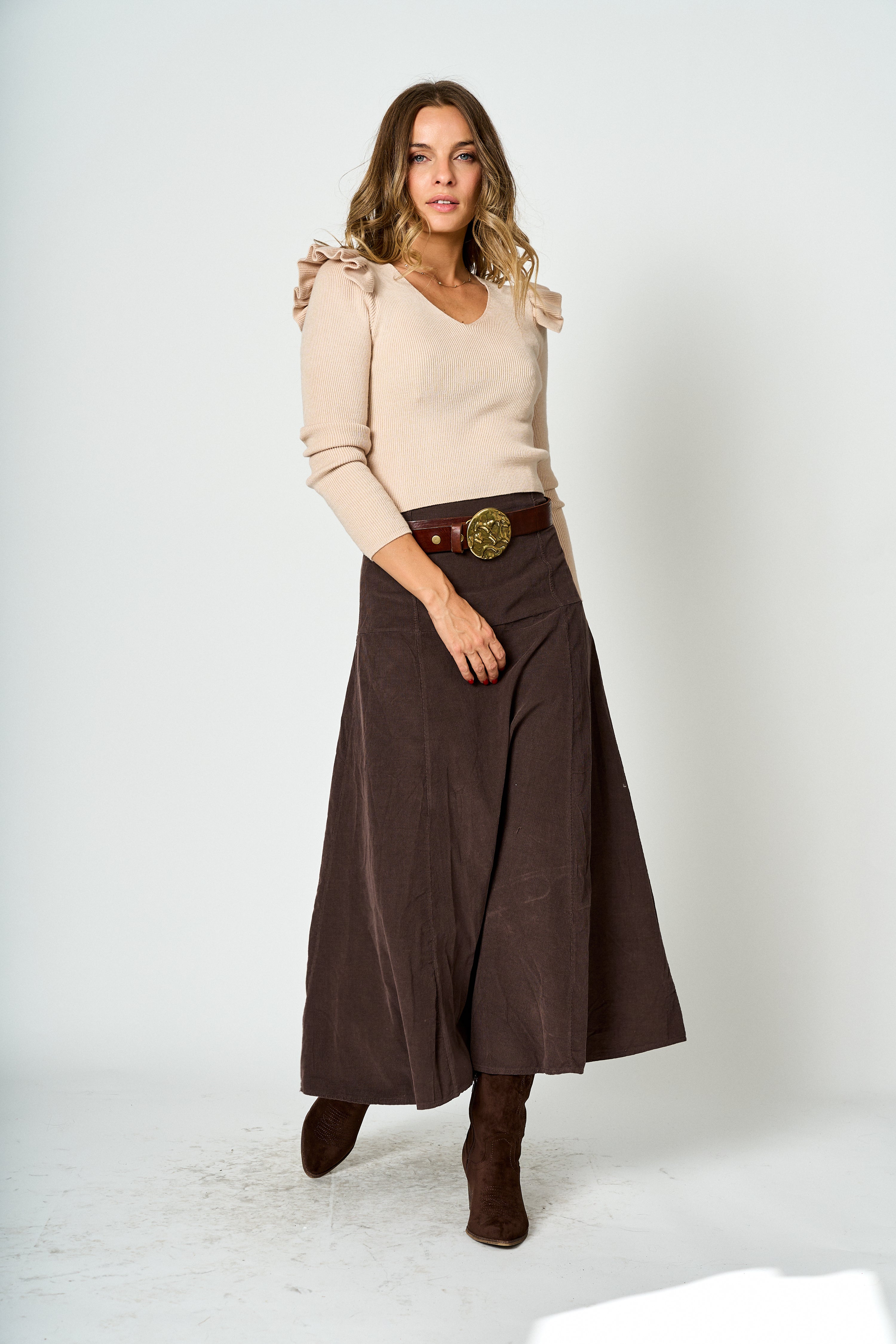 Falda midi Ana