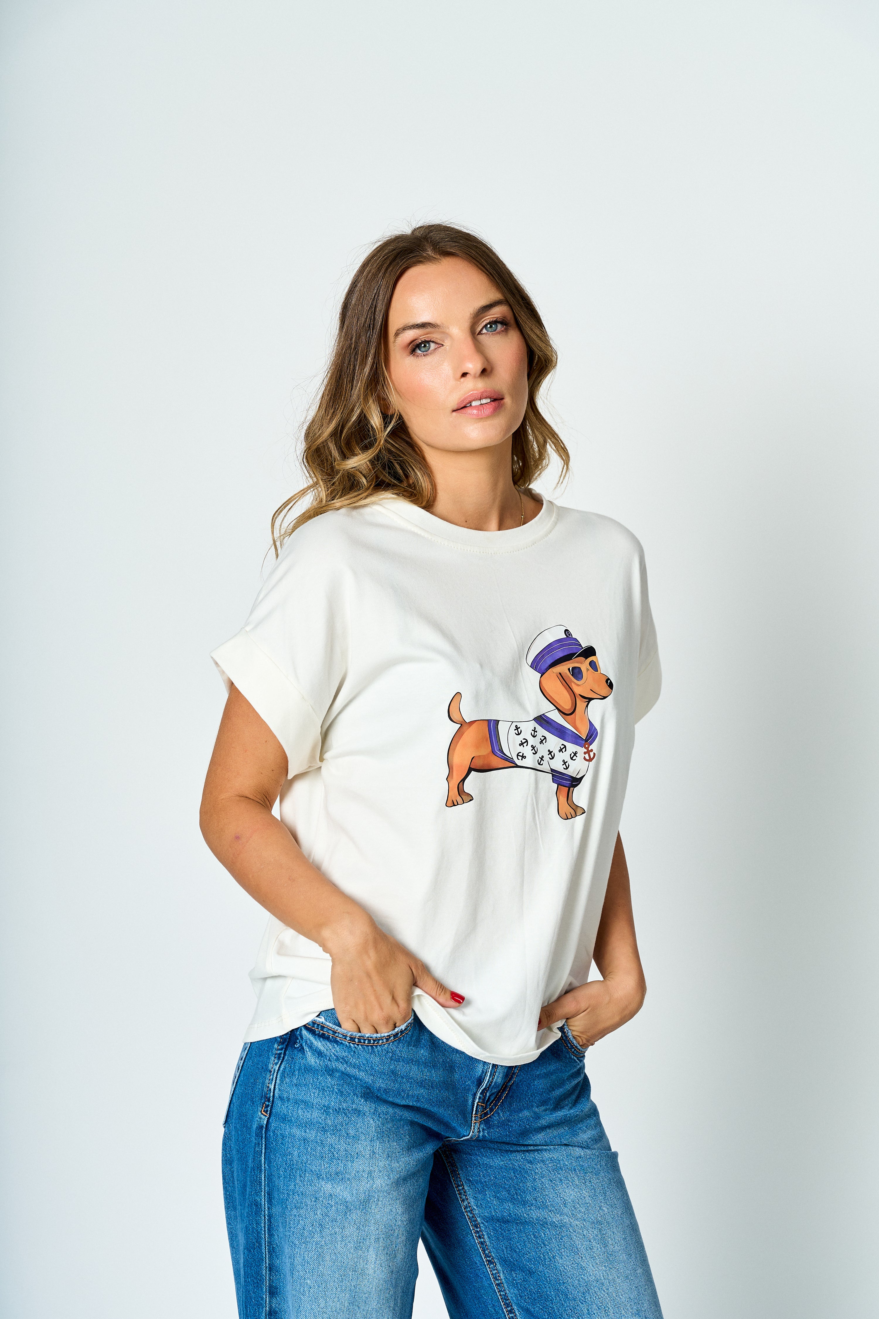 Polera algodón Marina