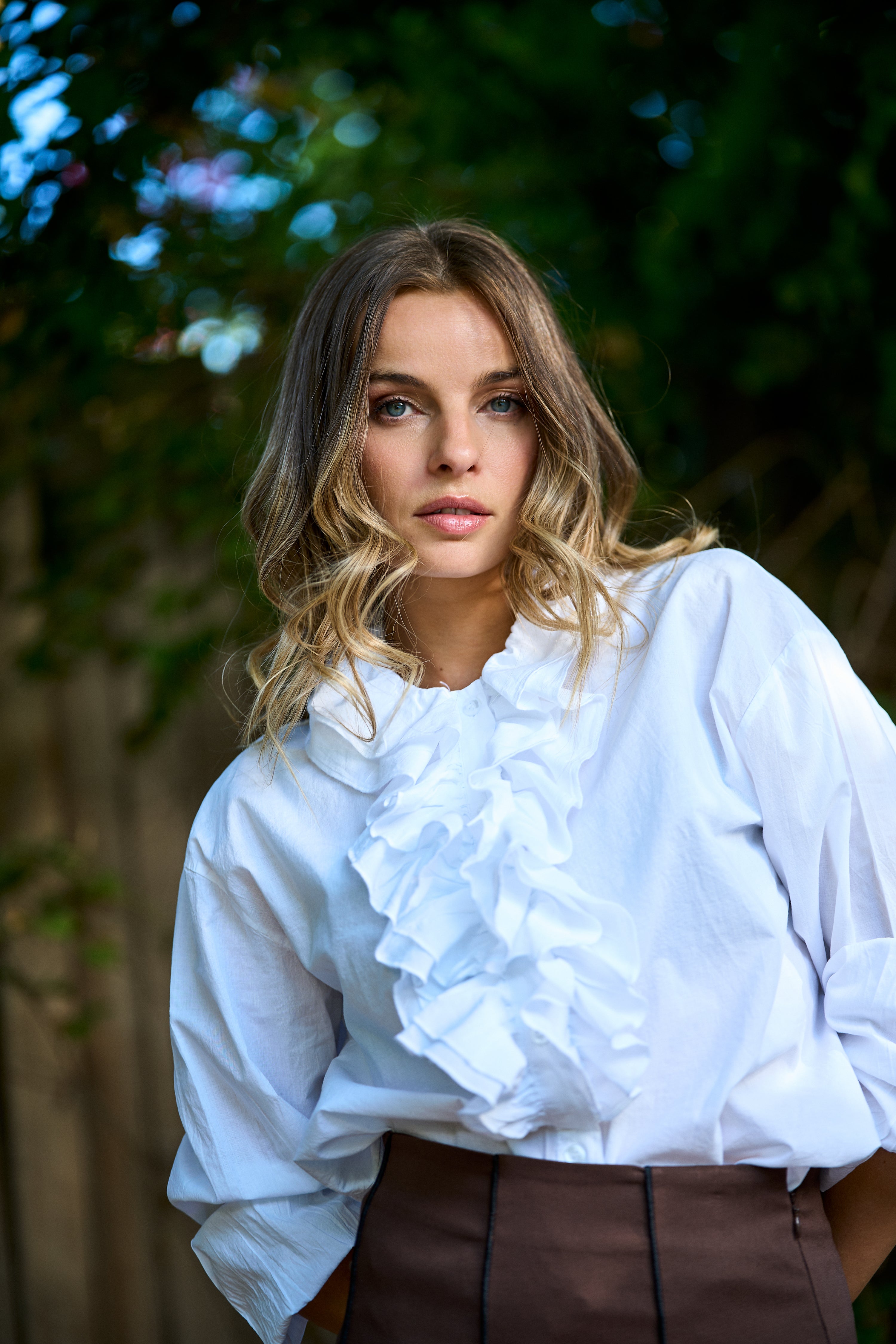 Blusa con Vuelos Manga Amplia Sofia