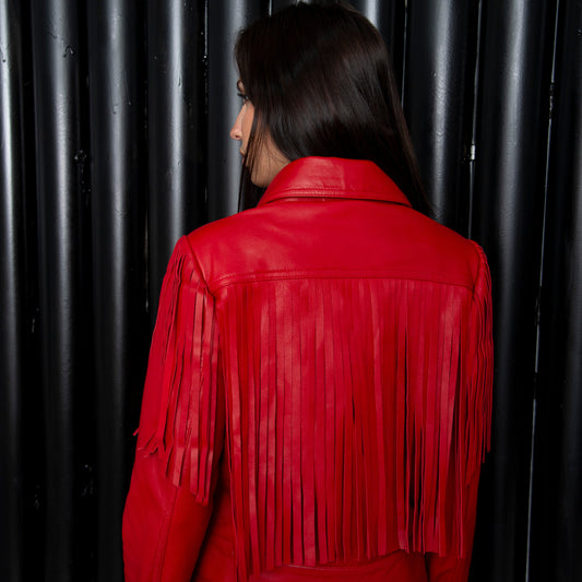 Chaqueta Rina Roja oveja italiana.