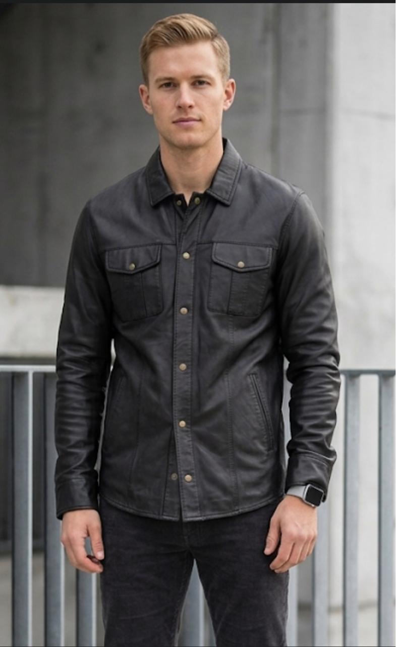 Camisa de cuero hombre Roberto