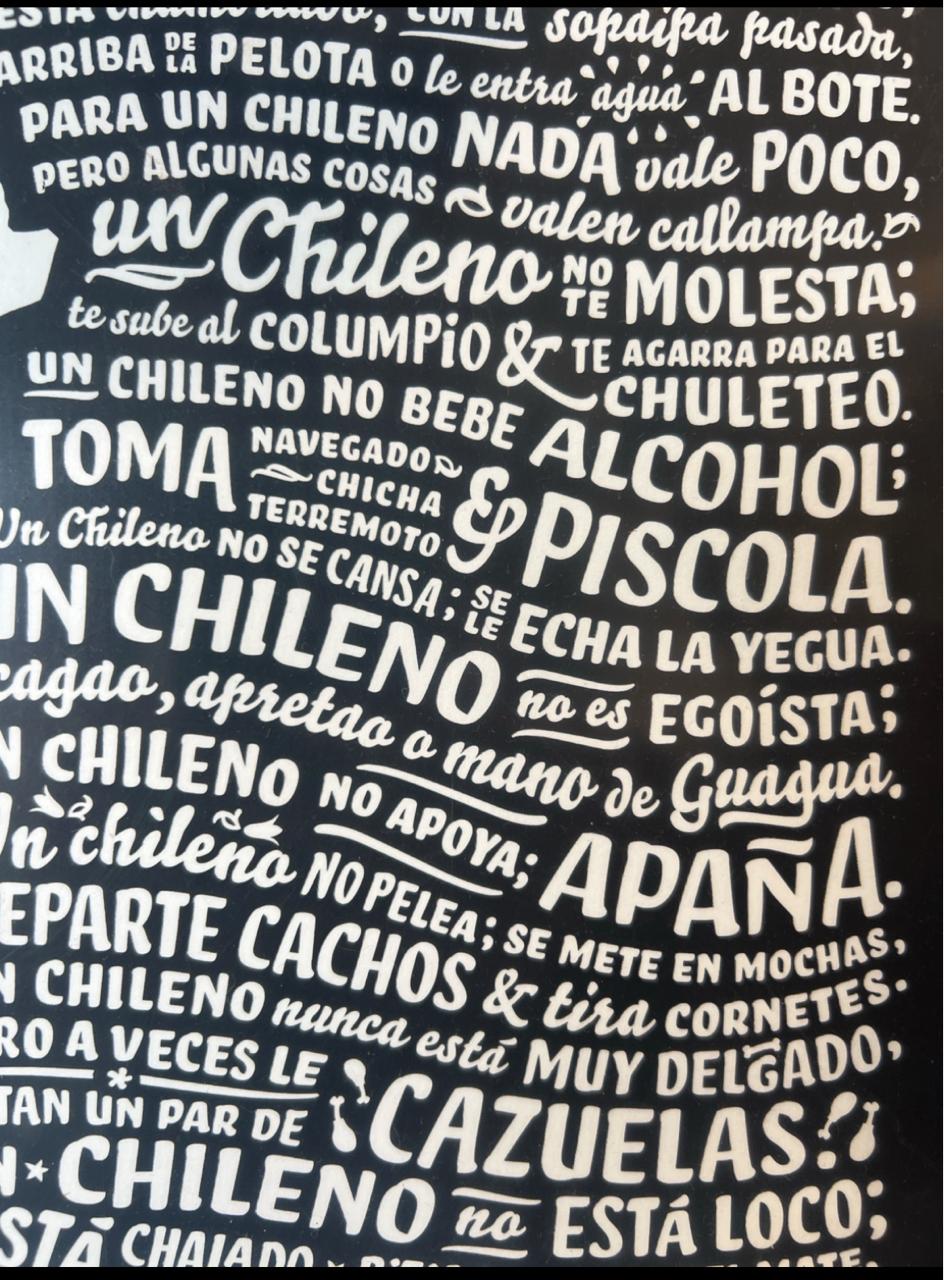 Poster Frases Chilenas