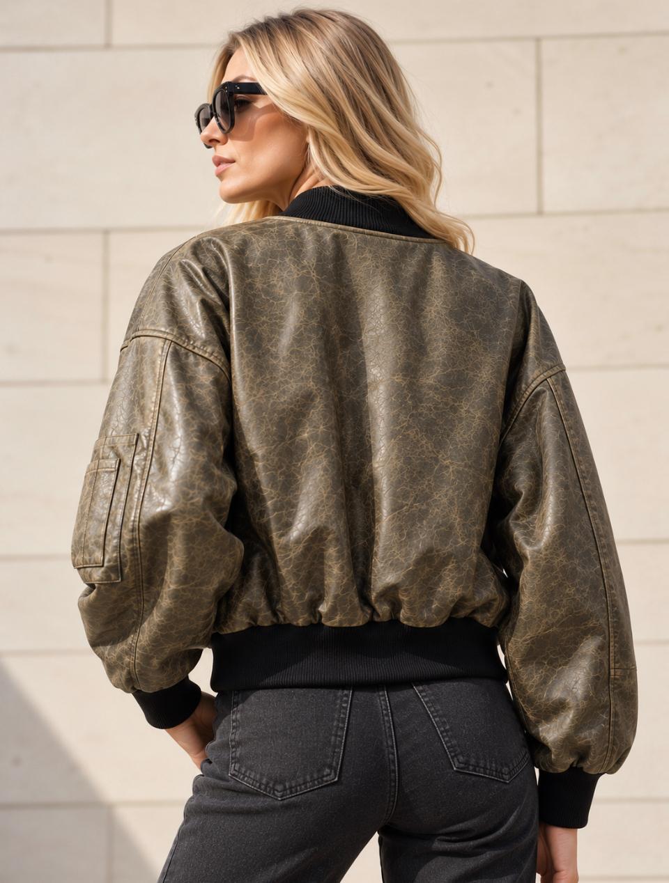 Chaqueta de Cuero Gabriela