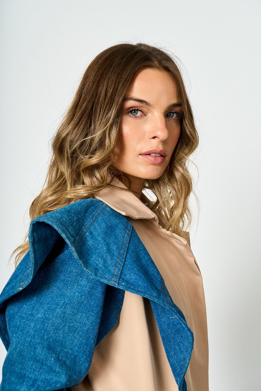 Trench gabardina beige Paula