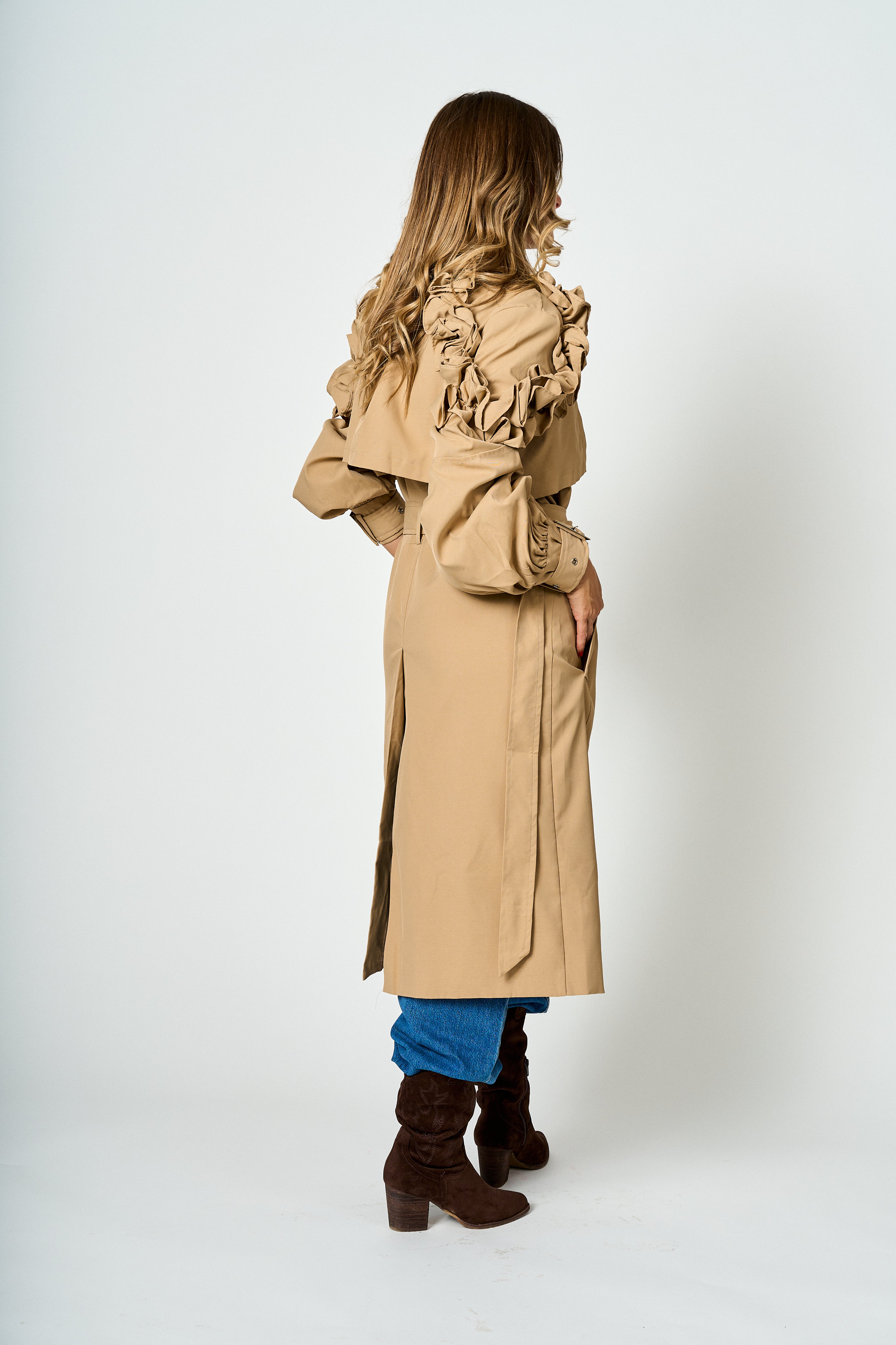 Trench gabardina beige Catalina