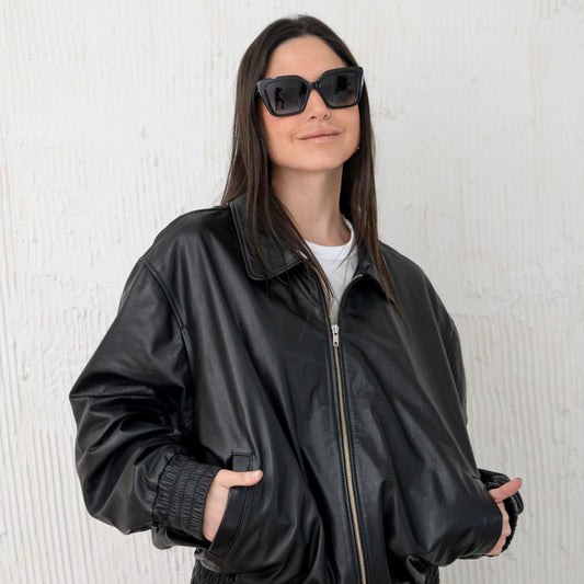 Chaqueta Oversize Praga Negra.